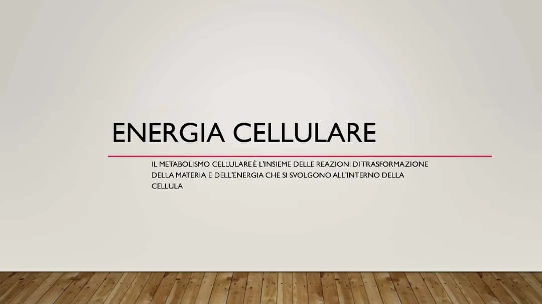 Metabolismo cellulare