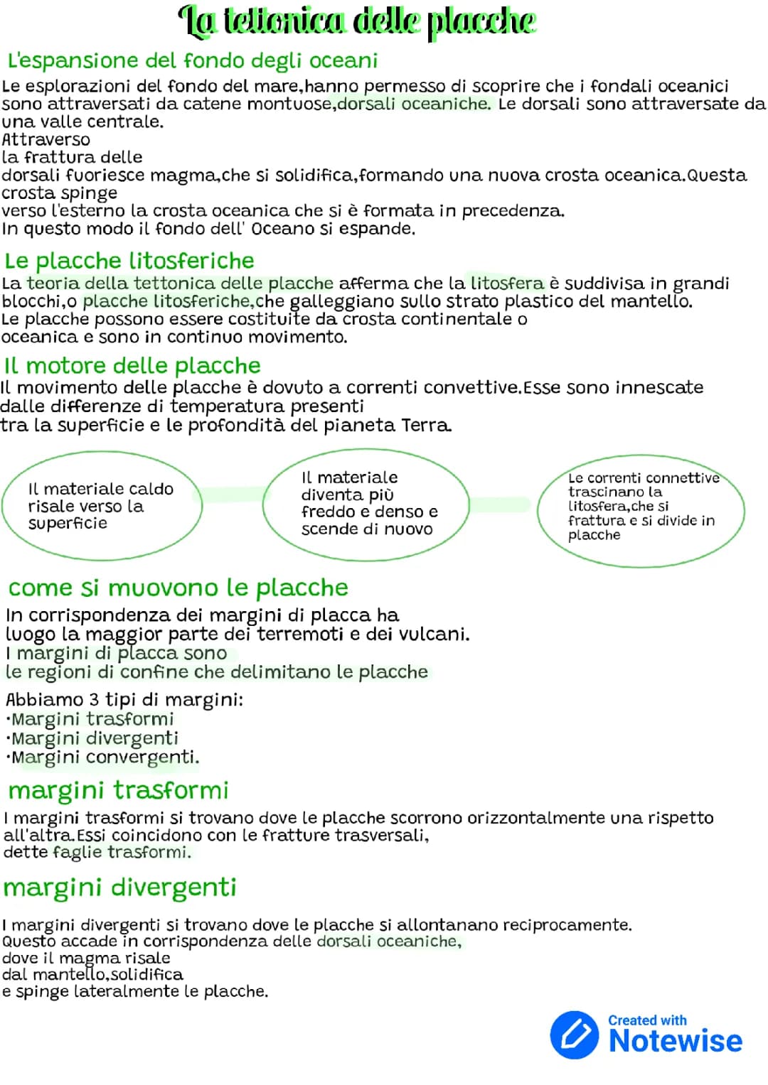 LA TETTONICA DELLE PLACCHE