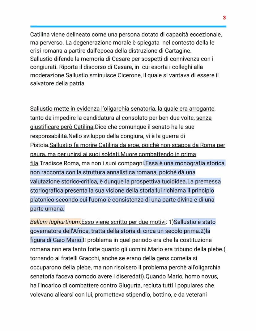 
<p>Nato nell'86 a.C. e morto nel 35 a.C., si suppone che Sallustio appartenesse alla nobiltà municipale. Durante il periodo difficile di Ro
