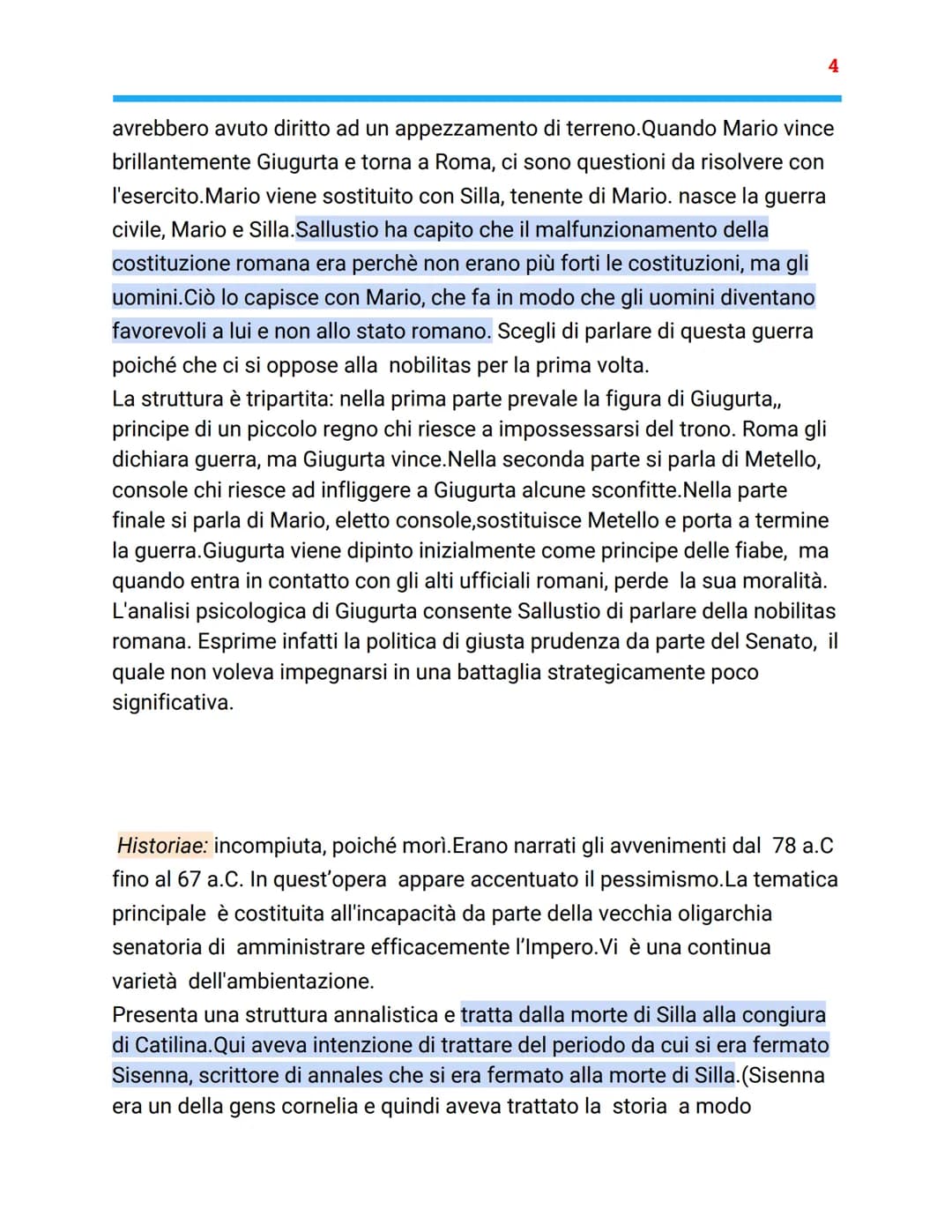 
<p>Nato nell'86 a.C. e morto nel 35 a.C., si suppone che Sallustio appartenesse alla nobiltà municipale. Durante il periodo difficile di Ro