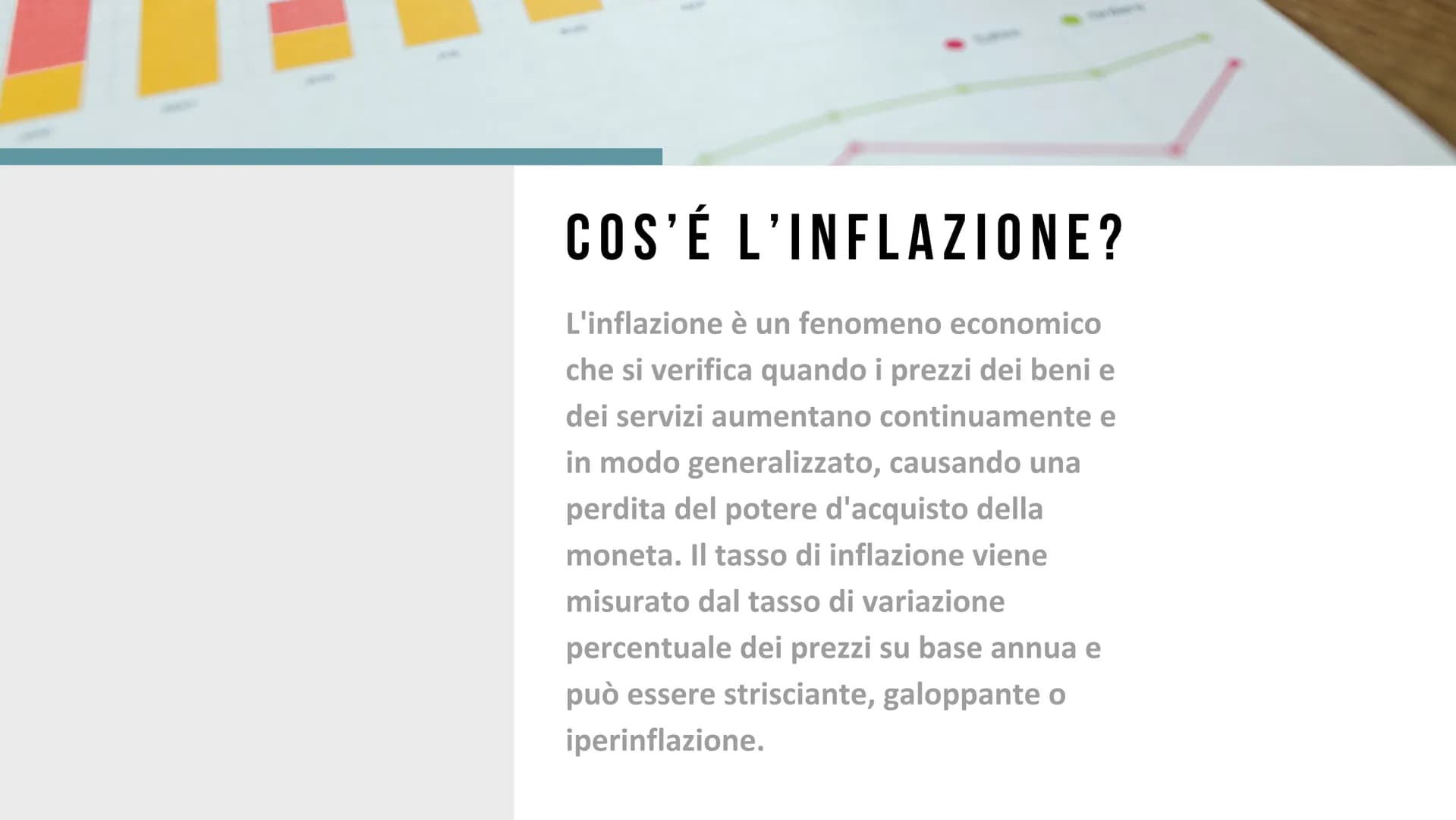 # INFLAZIONE # COS'É L'INFLAZIONE?

L'inflazione è un fenomeno economico
che si verifica quando i prezzi dei beni e
dei servizi aumentano co
