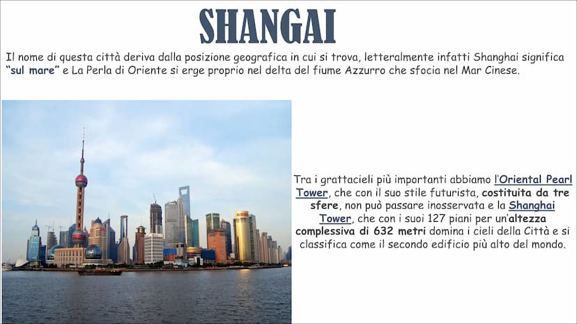 LA CINA
La regione cinese è formata da tre stati:Cina, Taiwan e Mongolia.
La sola Cina si estende per 9,6 milion km² con i suoi 1,3 miliardi