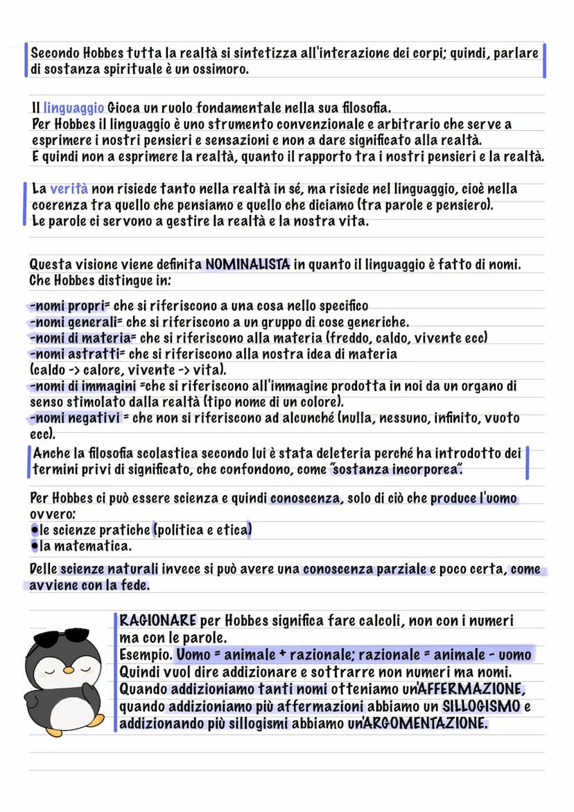 Thomas Hobbes
La vita:
Nasce in Inghilterra a Westport nel 1588.
Fu iniziato a Oxford, in giovane età fu precettore del futuro re Carlo II S