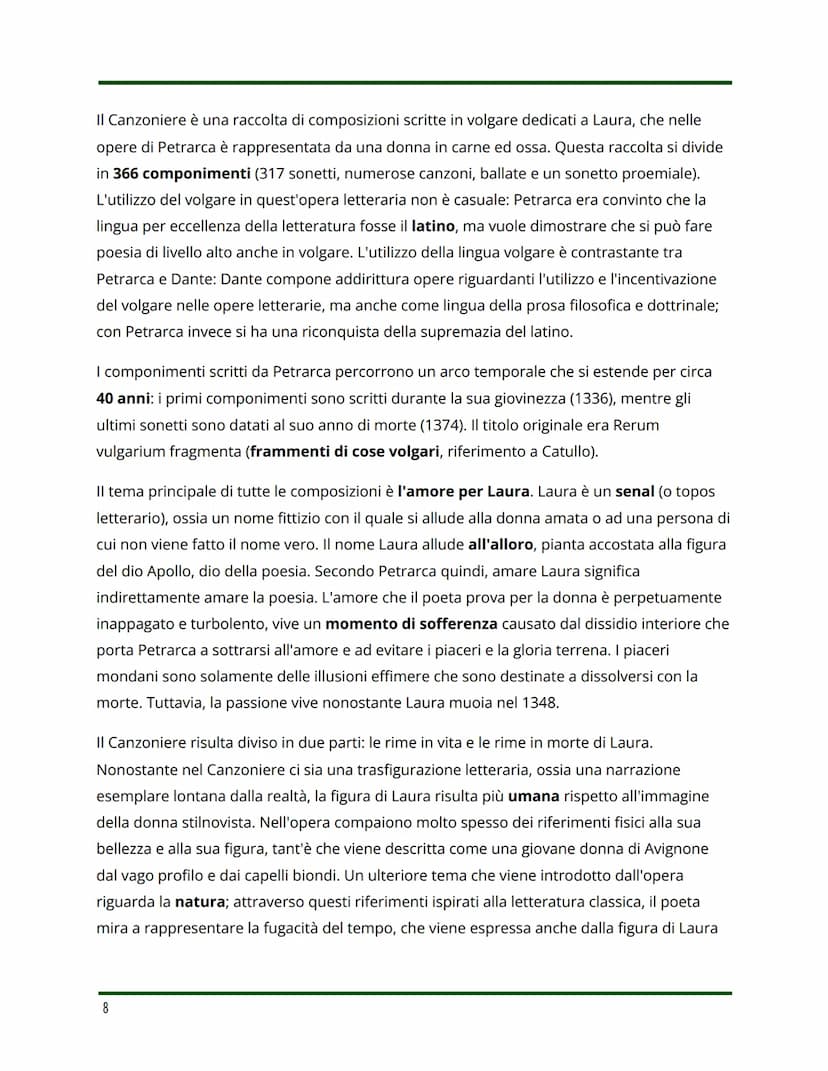 letteratura
FRANCESCO PETRARCA
capitolo cinque
LA VITA
Petrarca nasce nel 1304, ad Arezzo, da una famiglia fiorentina di condizione borghese