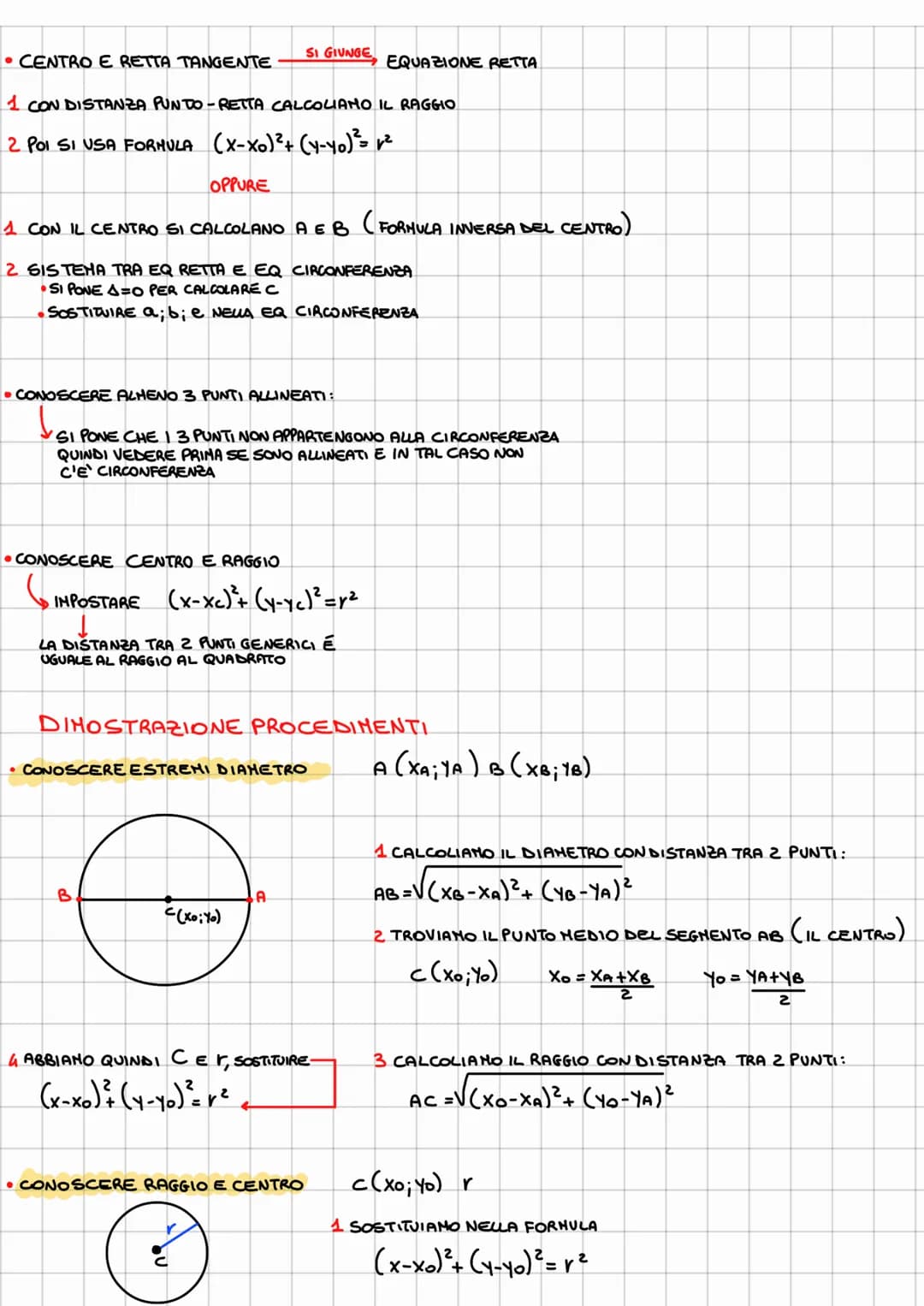 •LA CIRCONFENZA DI CENTRO CE RAGGIO ZÉ IL LUOGO DEI PUNTI DEL PIANO LA CUI DISTANZA DA CÉR
P(X;Y)
r
*2 (xoi Yo)
CANONICA" SOLO SE X² EY² ←
H