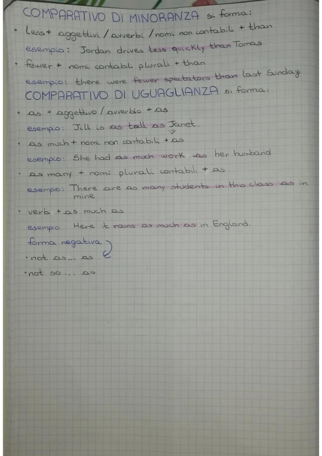 I
●
Comparativi.
COMPARATIVO
DI MAGGIORANZA serve per esprimere un
confronto tra il primo e il secondo termine di paragone.
Per gli aggettiv
