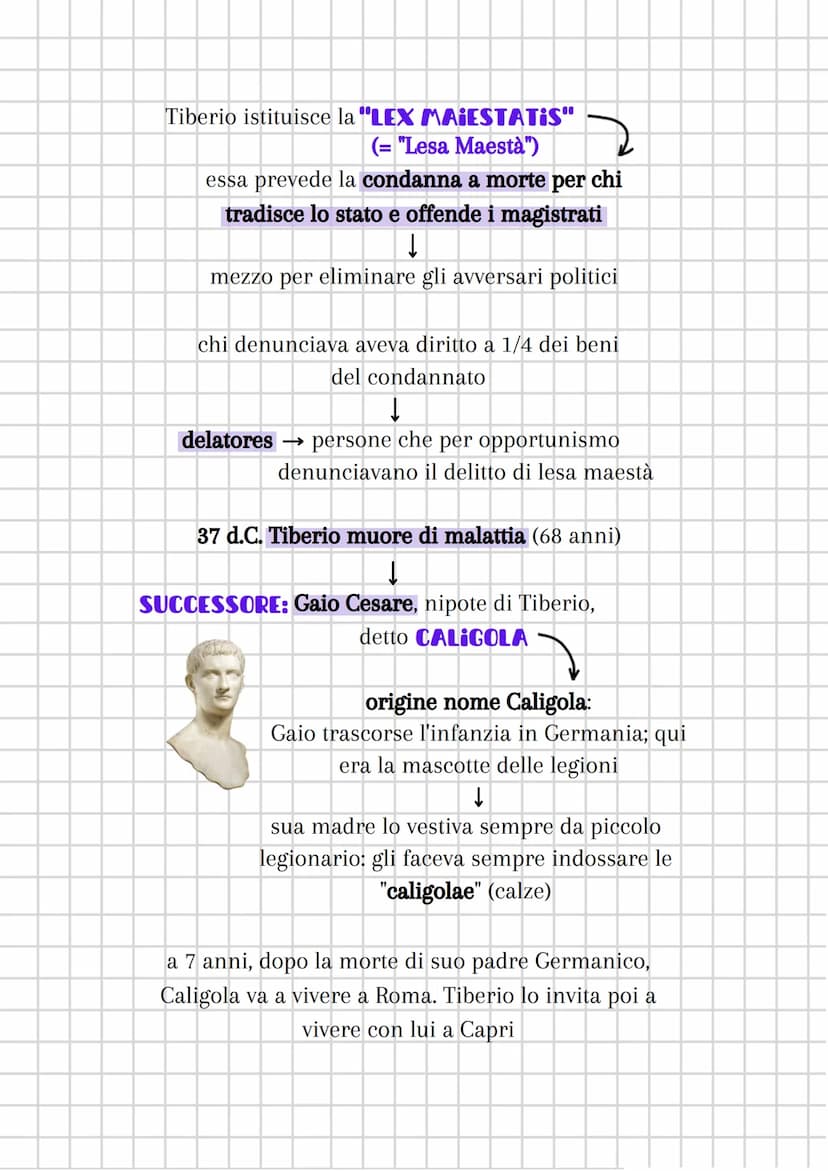 LA DINASTIA GIULIO-CLAUDIA
la monarchia a Roma era "di fatto ma non di diritto"
↓
di fatto c'era una monarchia, cioè il potere nelle
mani di