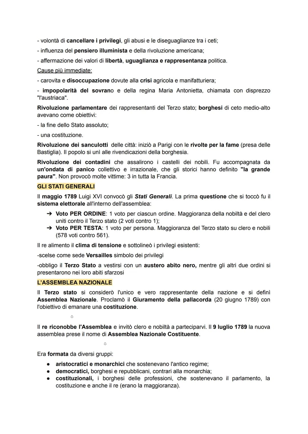 LA SITUAZIONE ECONOMICA E SOCIALE
Alla fine del Settecento l'80% della popolazione lavorava e viveva nelle campagne. in
Francia il 30% delle