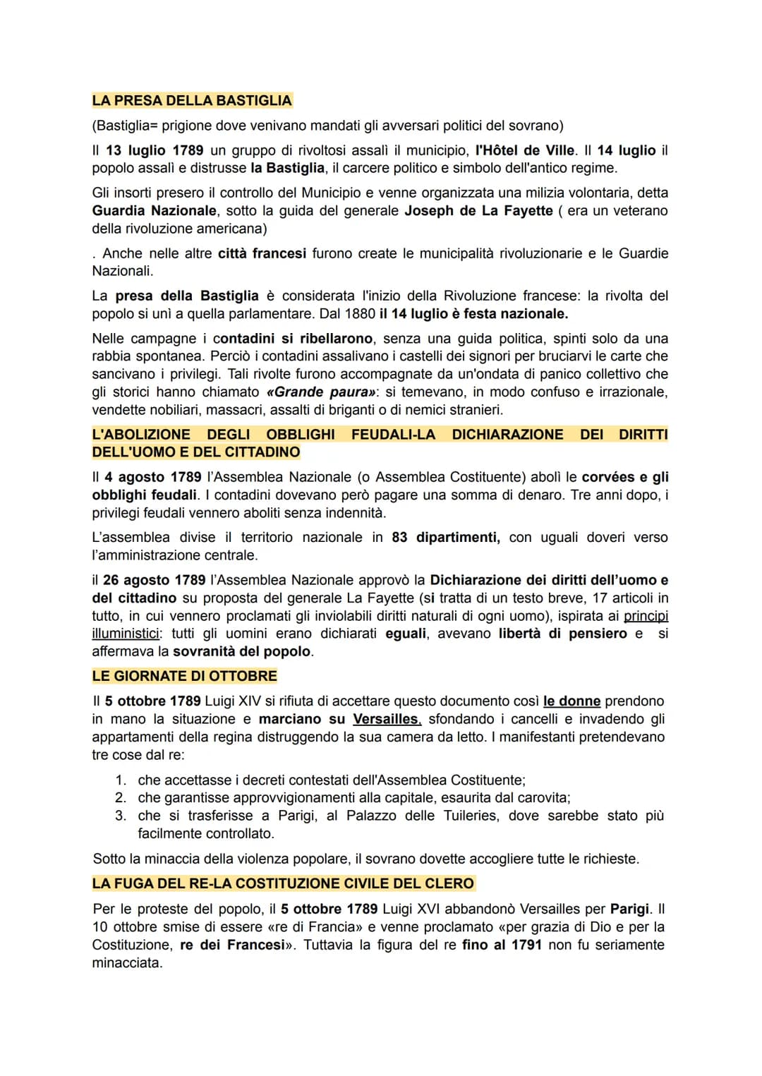 LA SITUAZIONE ECONOMICA E SOCIALE
Alla fine del Settecento l'80% della popolazione lavorava e viveva nelle campagne. in
Francia il 30% delle