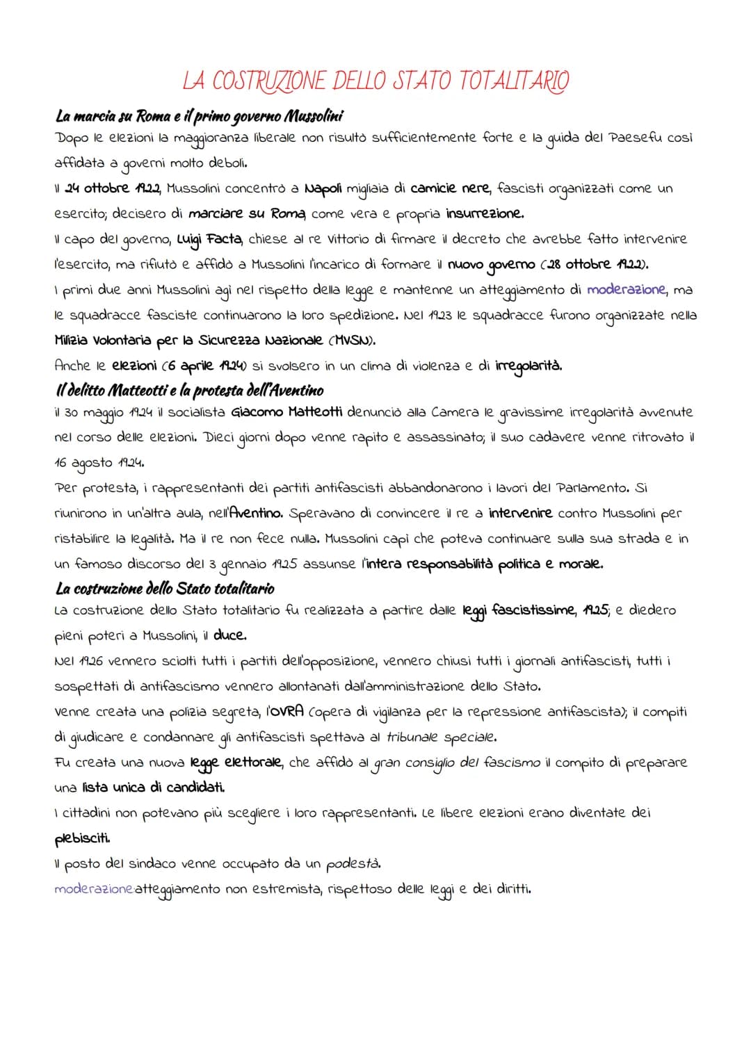 L'ITALIA TRA LE DUE GUERRE: IL FASCISMO
IL "BIENNIO ROSSO"
Crisi e malcontento nella società italiana
Alla fine della prima guerra mondiale 