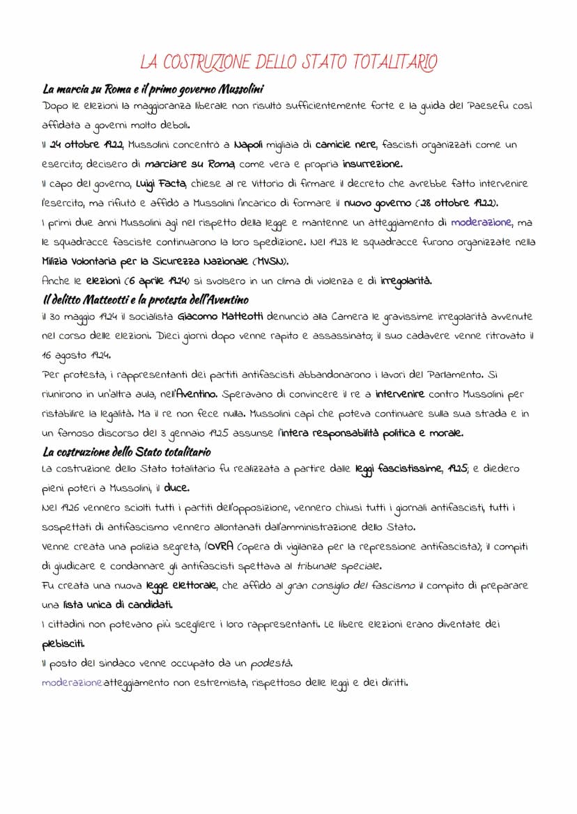 L'ITALIA TRA LE DUE GUERRE: IL FASCISMO
IL "BIENNIO ROSSO"
Crisi e malcontento nella società italiana
Alla fine della prima guerra mondiale 
