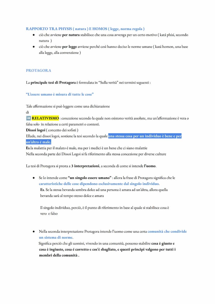 DEMOCRITO (pp. 72 a 75 + Classroom)
Democrito identifica l'ESSERE con la pluralità di elementi materiali che egli definisce ATOMI
Non essere