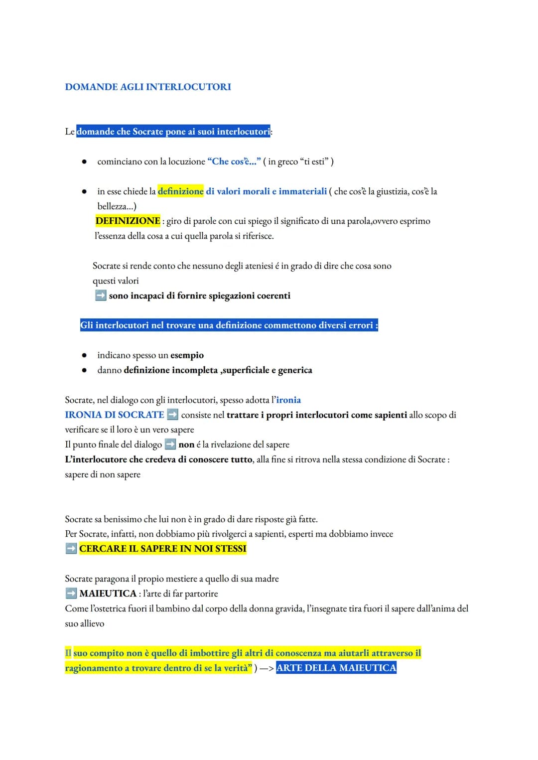 DEMOCRITO (pp. 72 a 75 + Classroom)
Democrito identifica l'ESSERE con la pluralità di elementi materiali che egli definisce ATOMI
Non essere