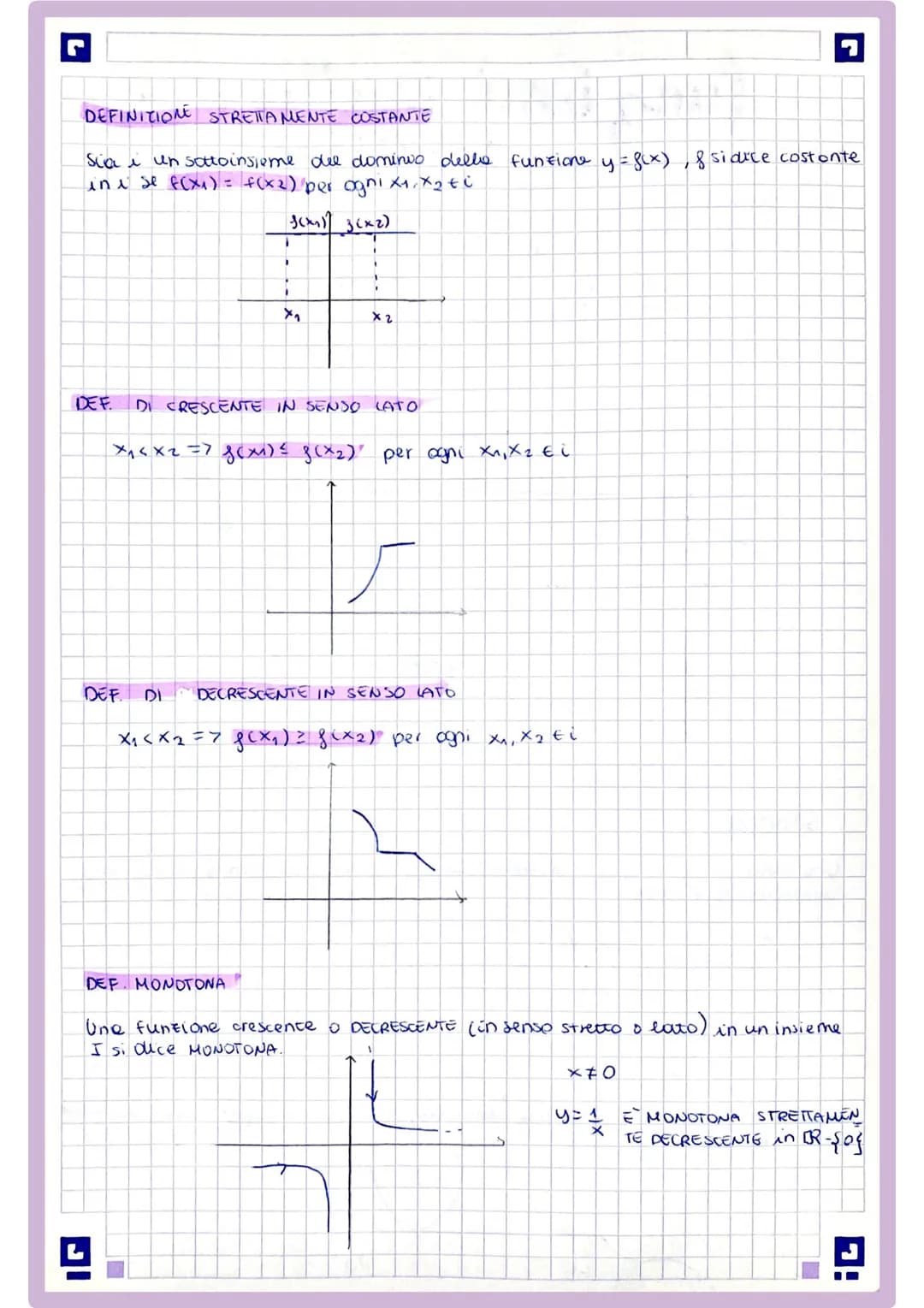 funzioni
A
DOMINIO.
og)
FUNZIONI
INTERE
1
RATIONALI
1
Es. y=x4x2
5
ALGEBRICHE
(+·,-;X;·
DEF
Siano A e B due insiemi non woti. Si dice funzio