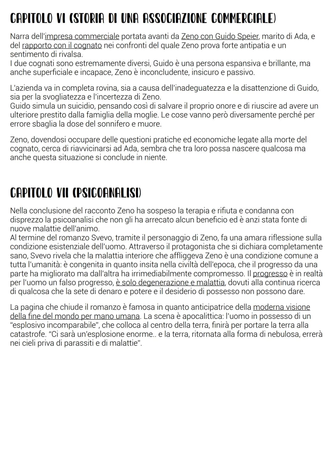 LA COSCIENZA DI ZENO
Zeno Cosini, un benestante borghese proveniente da Trieste, scrive un diario,
sotto consiglio del suo psicanalista, in 