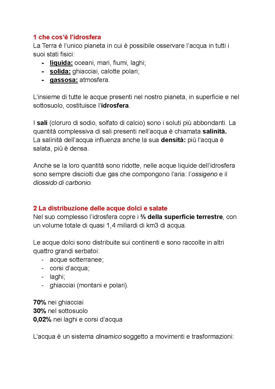 l'idrosfera