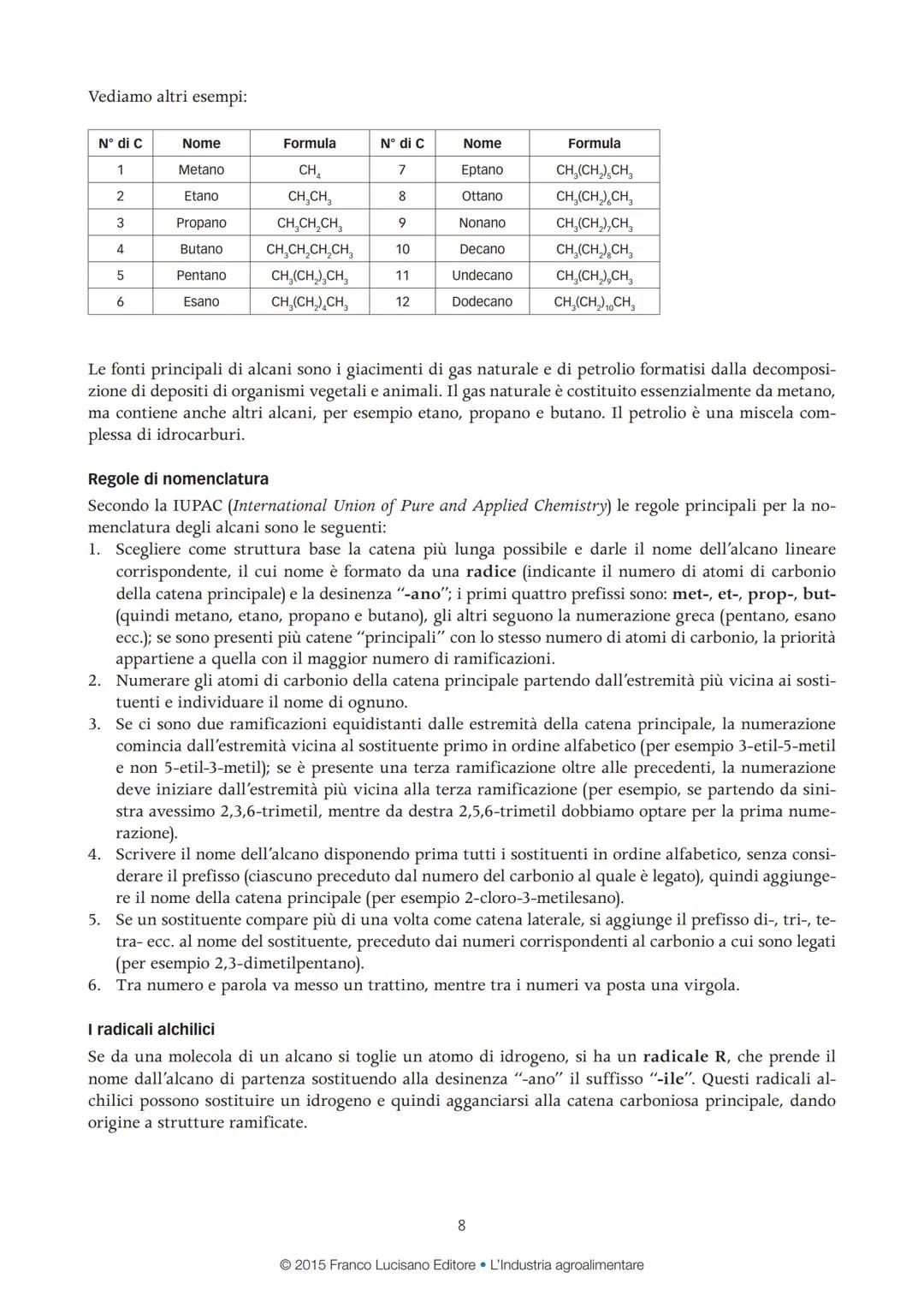 La Chimica organica in breve
Fino ai primi anni del secolo scorso i composti chimici venivano suddivisi in due categorie ben sepa-
rate: com