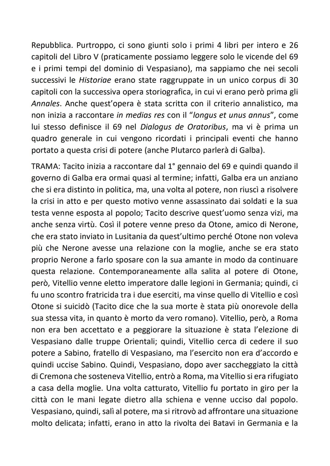 
<p>Tacito è uno dei maggiori storiografi del mondo latino. Visse durante l'età dei Flavi e soprattutto sotto i principati di Nerva e Traian