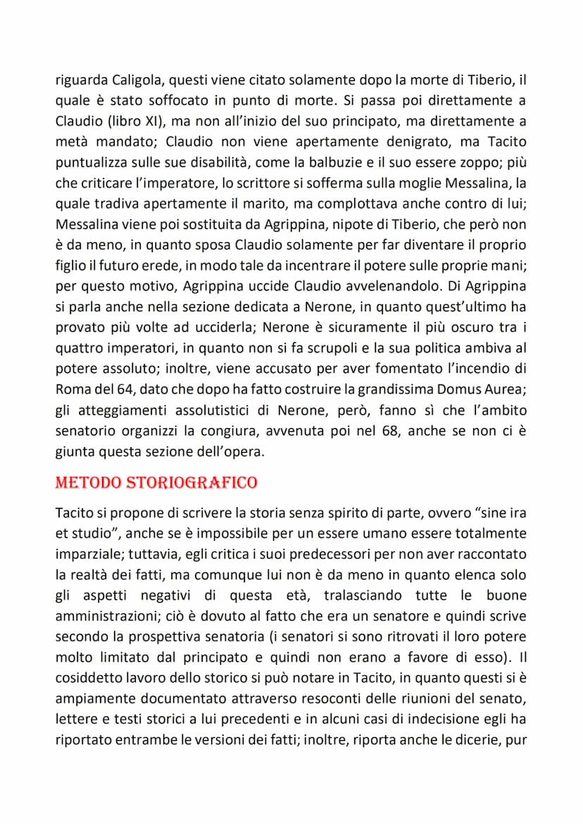 
<p>Tacito è uno dei maggiori storiografi del mondo latino. Visse durante l'età dei Flavi e soprattutto sotto i principati di Nerva e Traian