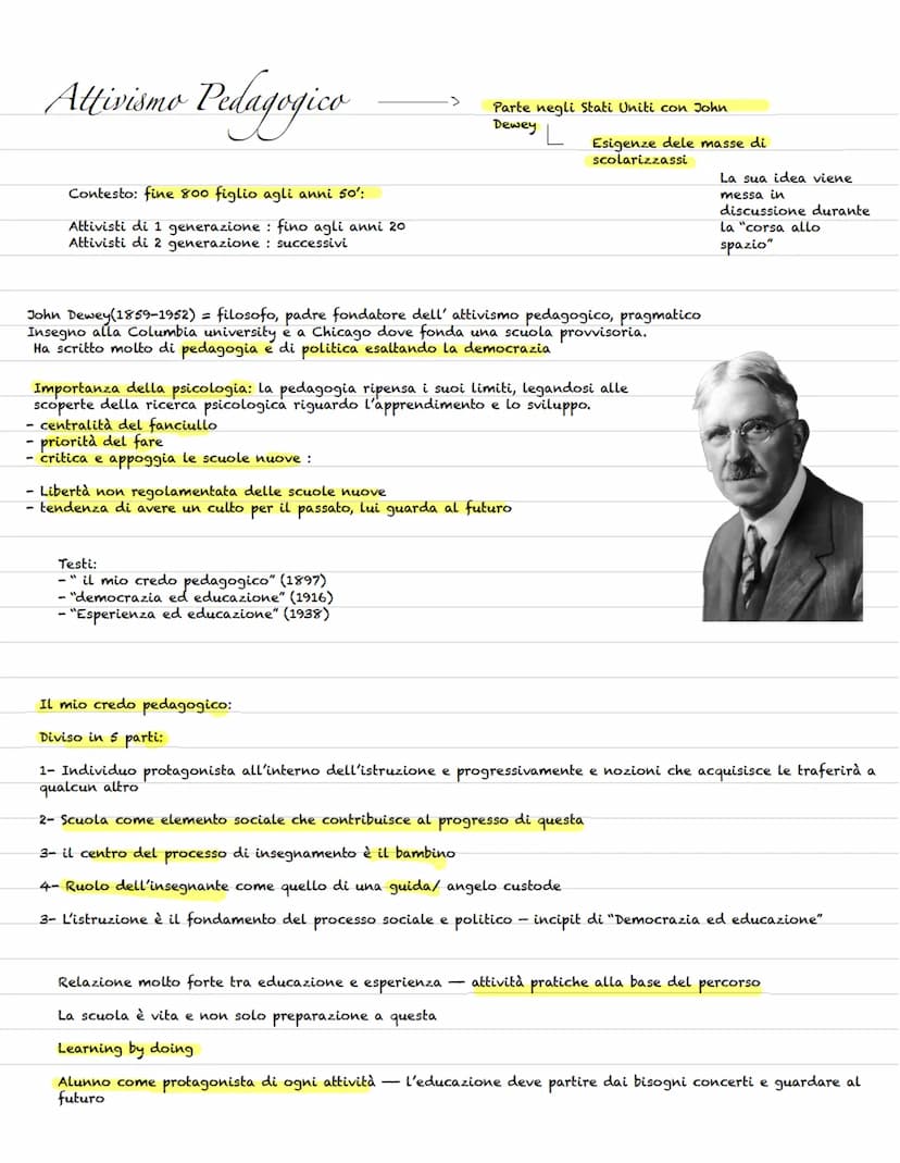  SCUOLE NUOVE
Quando? Fine 800 900
alcune sopravvivono
ancor oggi
New school termine adottato da Cecil Reddie. Scuola di Abbotsholme (Inghil