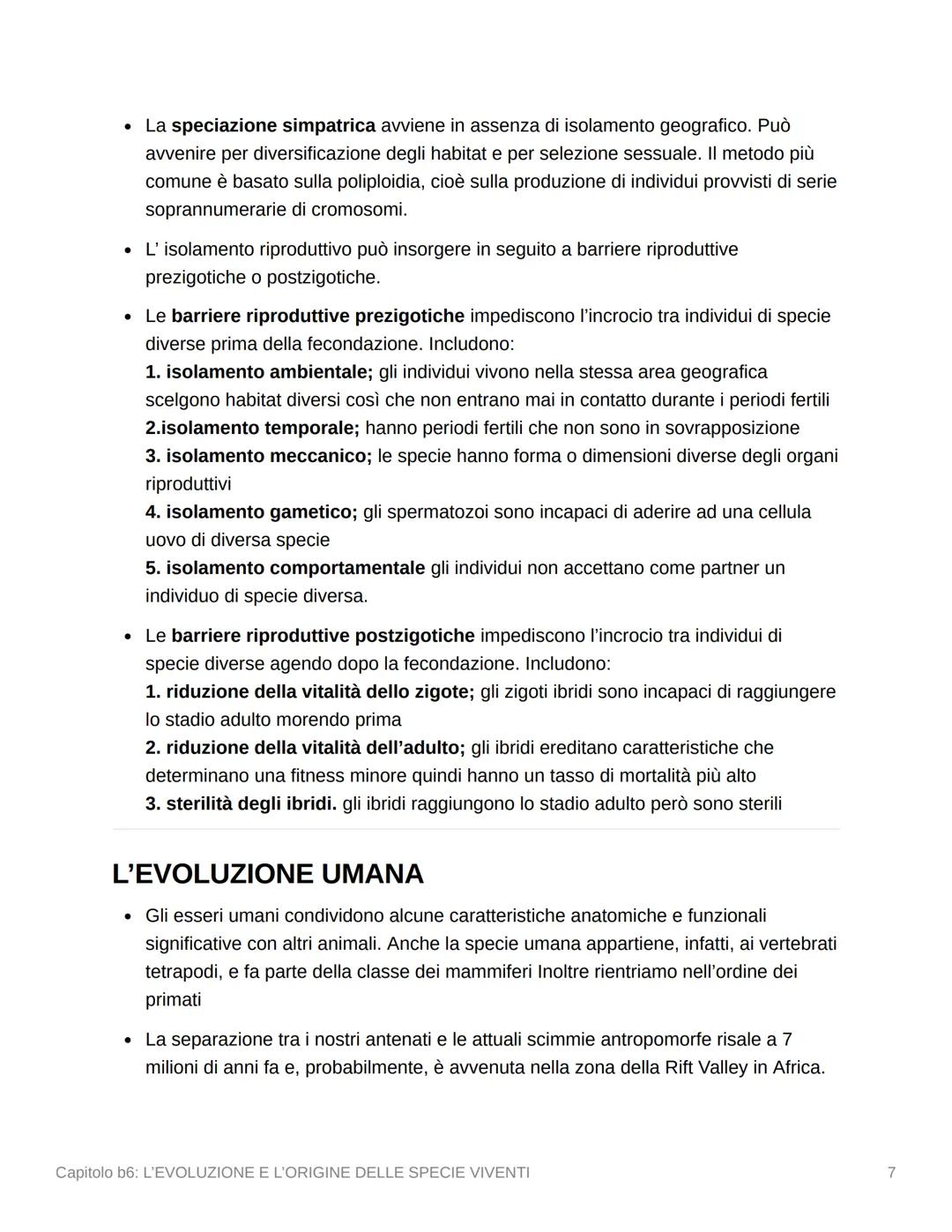 Capitolo b6: L'EVOLUZIONE E
L'ORIGINE DELLE SPECIE
VIVENTI
L'EVOLUZIONE DOPO DARWIN
• La teoria dell'evoluzione di Darwin del 1859 basava su
