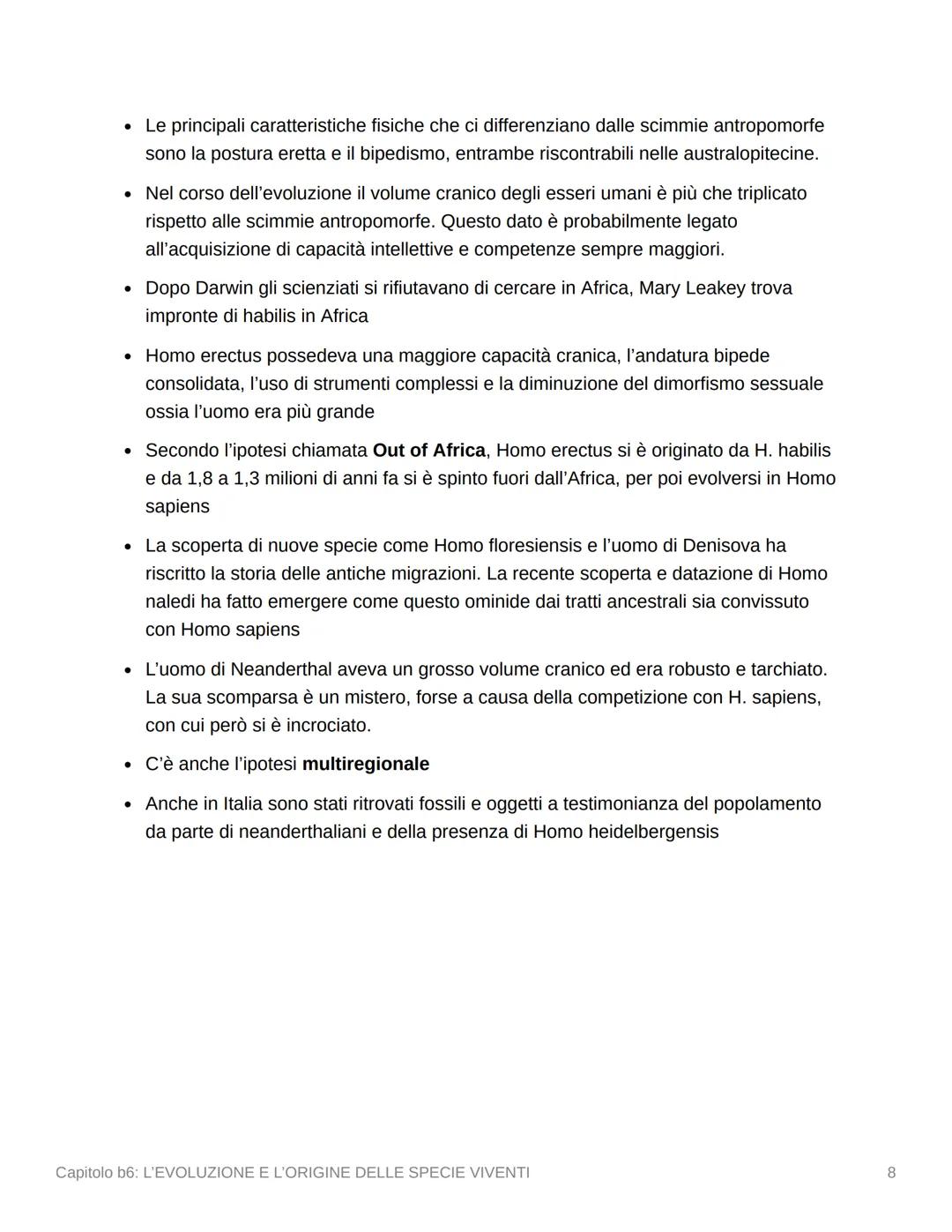 Capitolo b6: L'EVOLUZIONE E
L'ORIGINE DELLE SPECIE
VIVENTI
L'EVOLUZIONE DOPO DARWIN
• La teoria dell'evoluzione di Darwin del 1859 basava su
