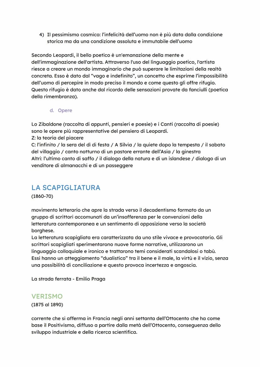 LEOPARDI
(1798-1837) = Romanticismo
a. Contesto storico
La sua opera si colloca nel contesto del Risorgimento italiano, il movimento politic