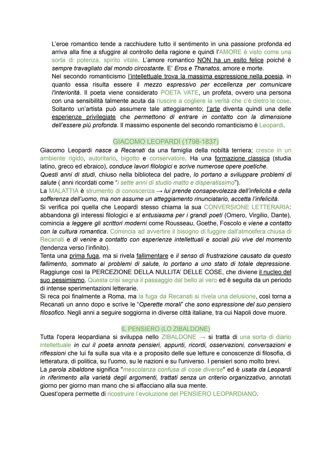 ROMANTICISMO
Nel 600' il Romanticismo aveva un'espressione fiabesca, nel 700' invece era espressione
dell'irrazionale; è l'800' però il seco