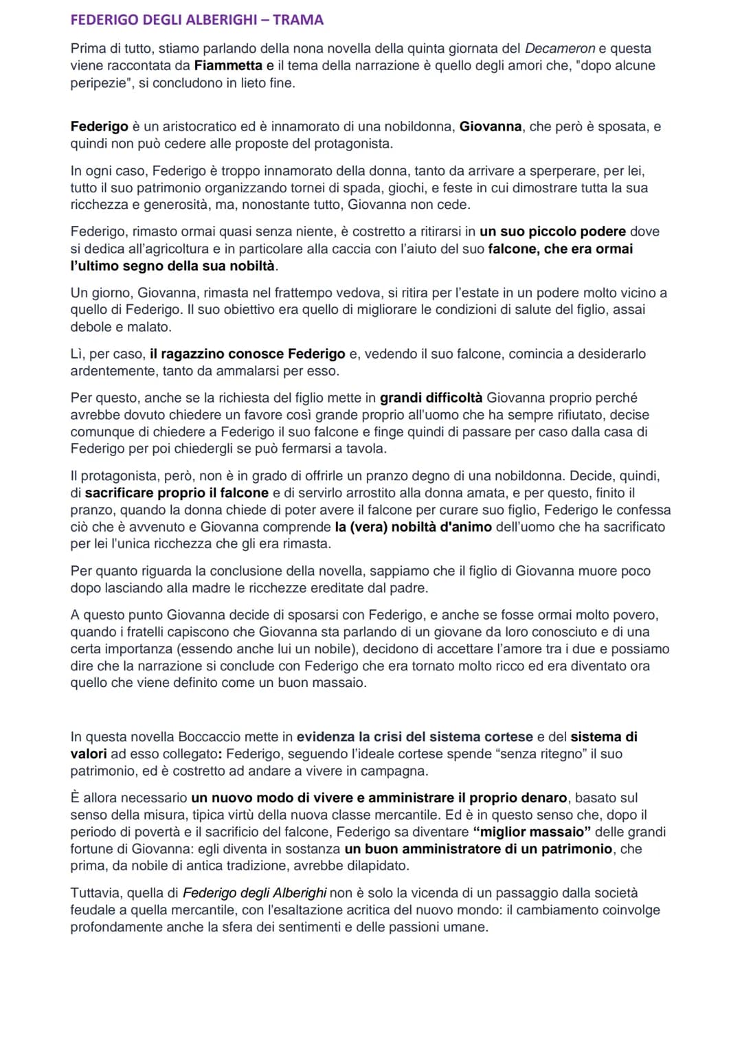 BOCCACCIO - VITA
Boccaccio nasce nel 1313 probabilmente a Firenze o Certaldo. Il suo destino era quello di
diventare un mercante come suo pa