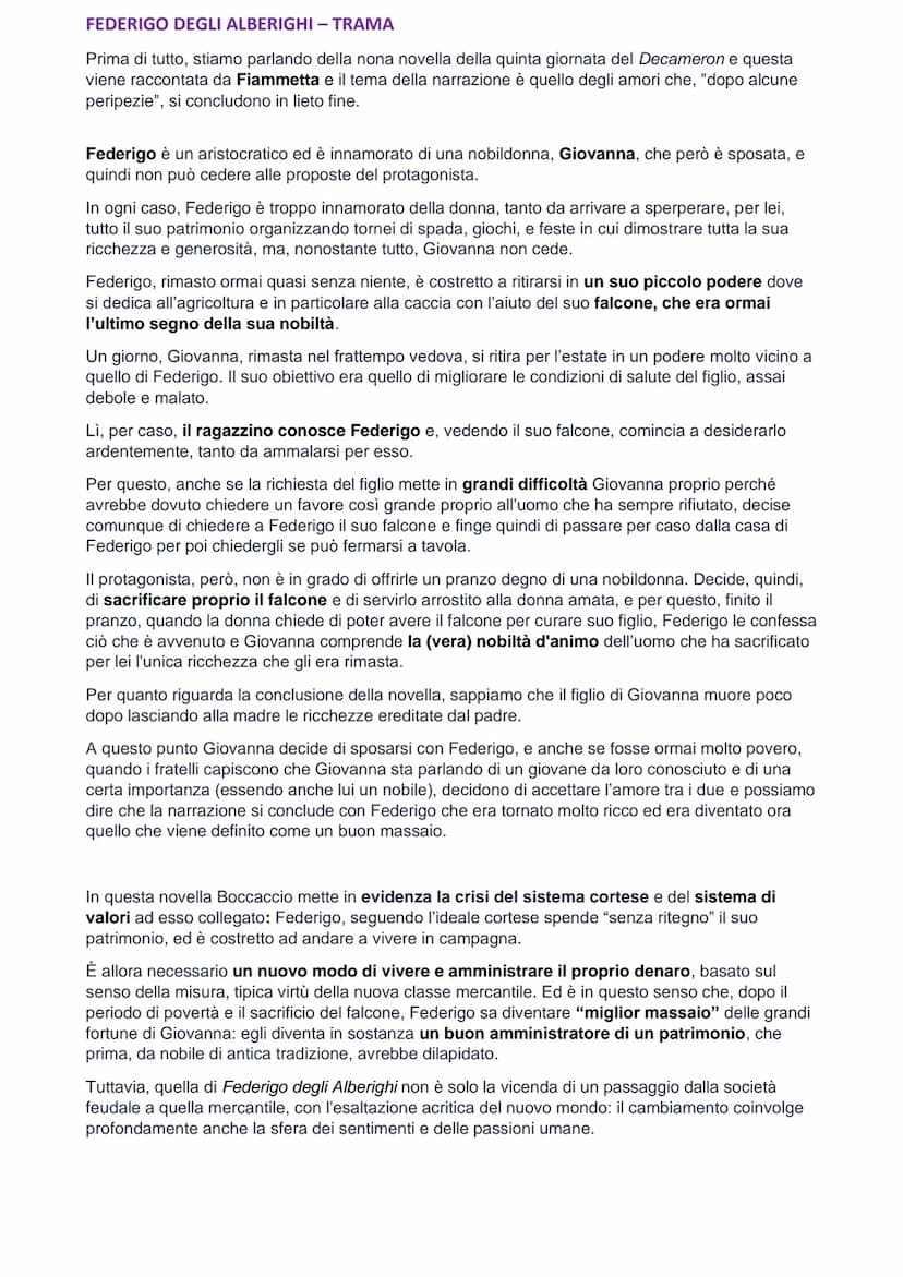 BOCCACCIO - VITA
Boccaccio nasce nel 1313 probabilmente a Firenze o Certaldo. Il suo destino era quello di
diventare un mercante come suo pa