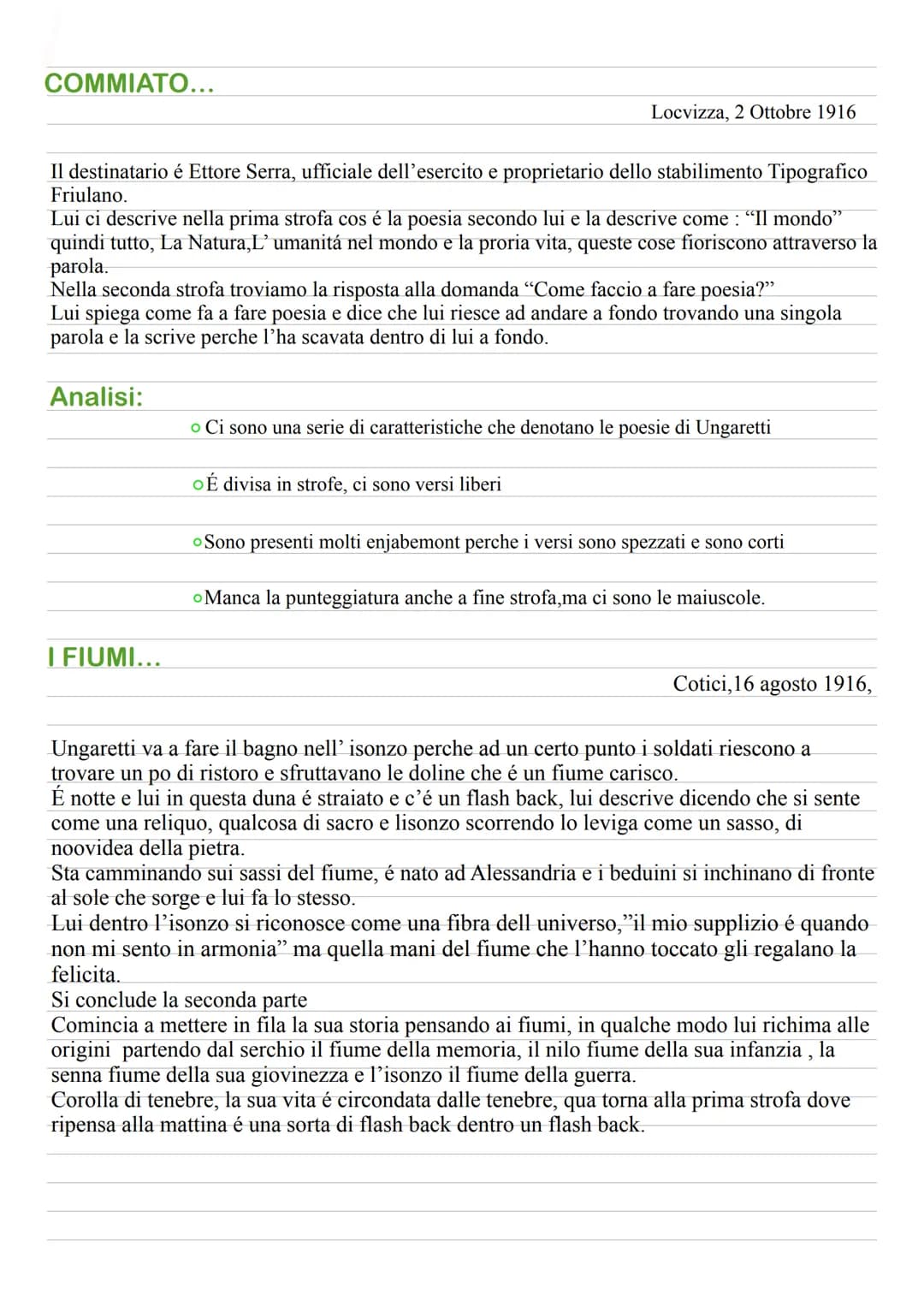 GIUSEPPE UNGARETTI
Nasce nel 1888 ad Allesandria d'Egitto suo padre era di Lucca e la sua famiglia era emigrata, il
padre muore quando lui a