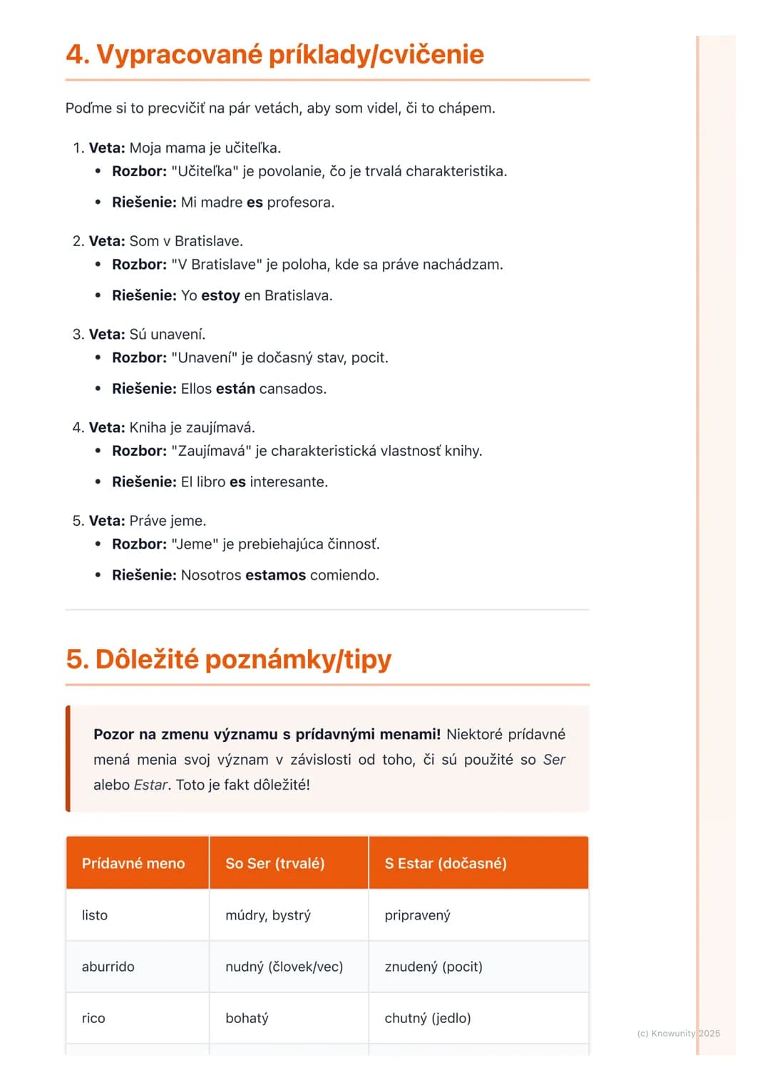 # Slovesá Ser a Estar

1. Prehľad/úvod

Ahojte! Dnes si prejdeme veľmi dôležitú tému v španielčine, ktorá nám
Slovákom robí často problémy r