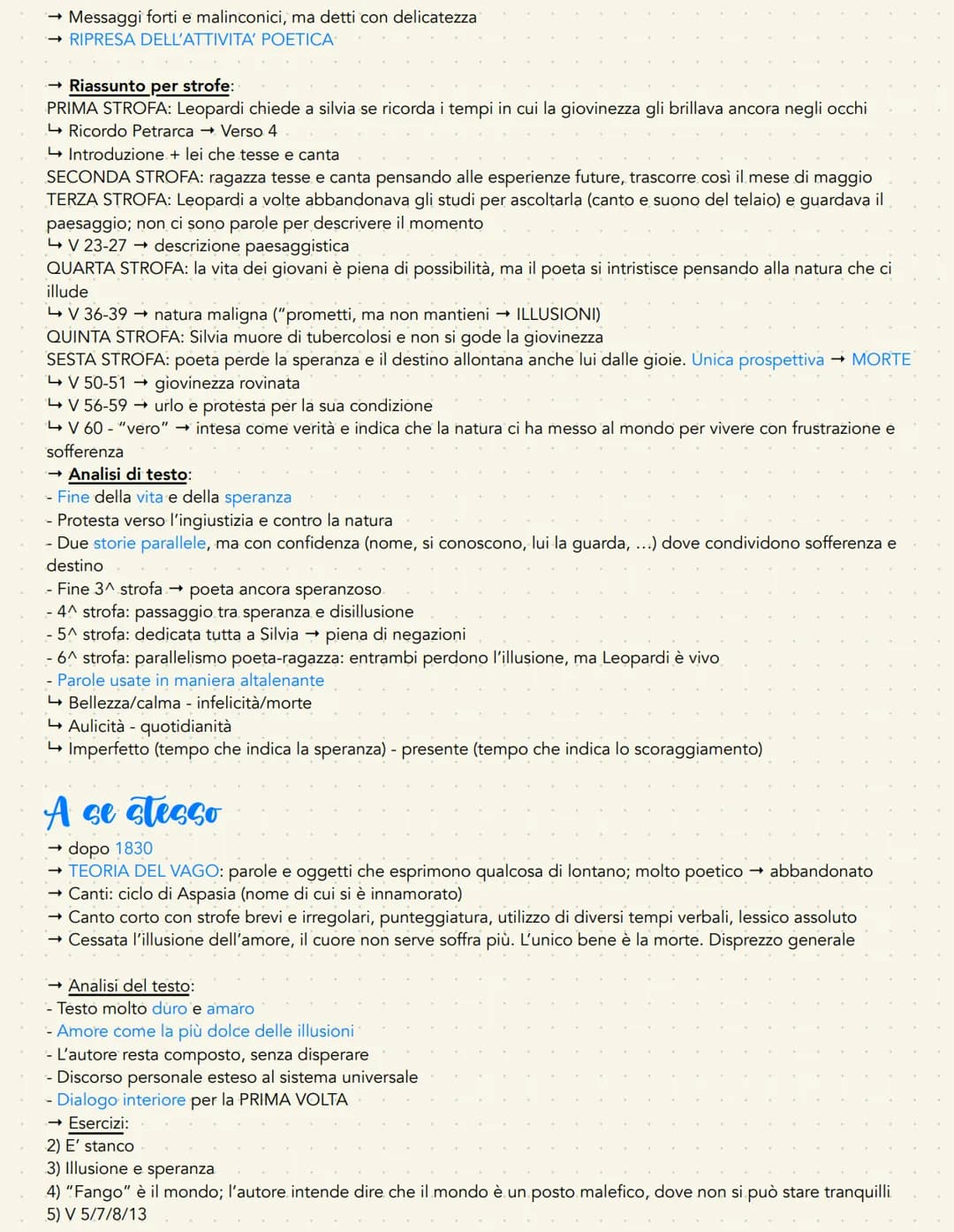 Giacomo Leopardi
Vita
- 1798 → Recanati → Famiglia nobile, ma severa
- Passione smodata per lo studio + talento straordinario
- Carattere di