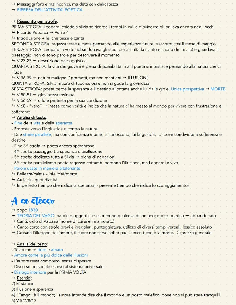 Giacomo Leopardi
Vita
- 1798 → Recanati → Famiglia nobile, ma severa
- Passione smodata per lo studio + talento straordinario
- Carattere di