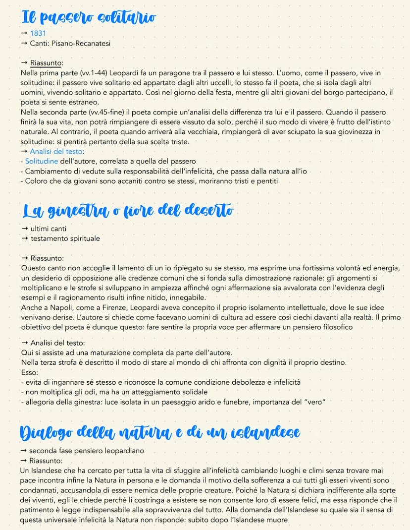 Giacomo Leopardi
Vita
- 1798 → Recanati → Famiglia nobile, ma severa
- Passione smodata per lo studio + talento straordinario
- Carattere di