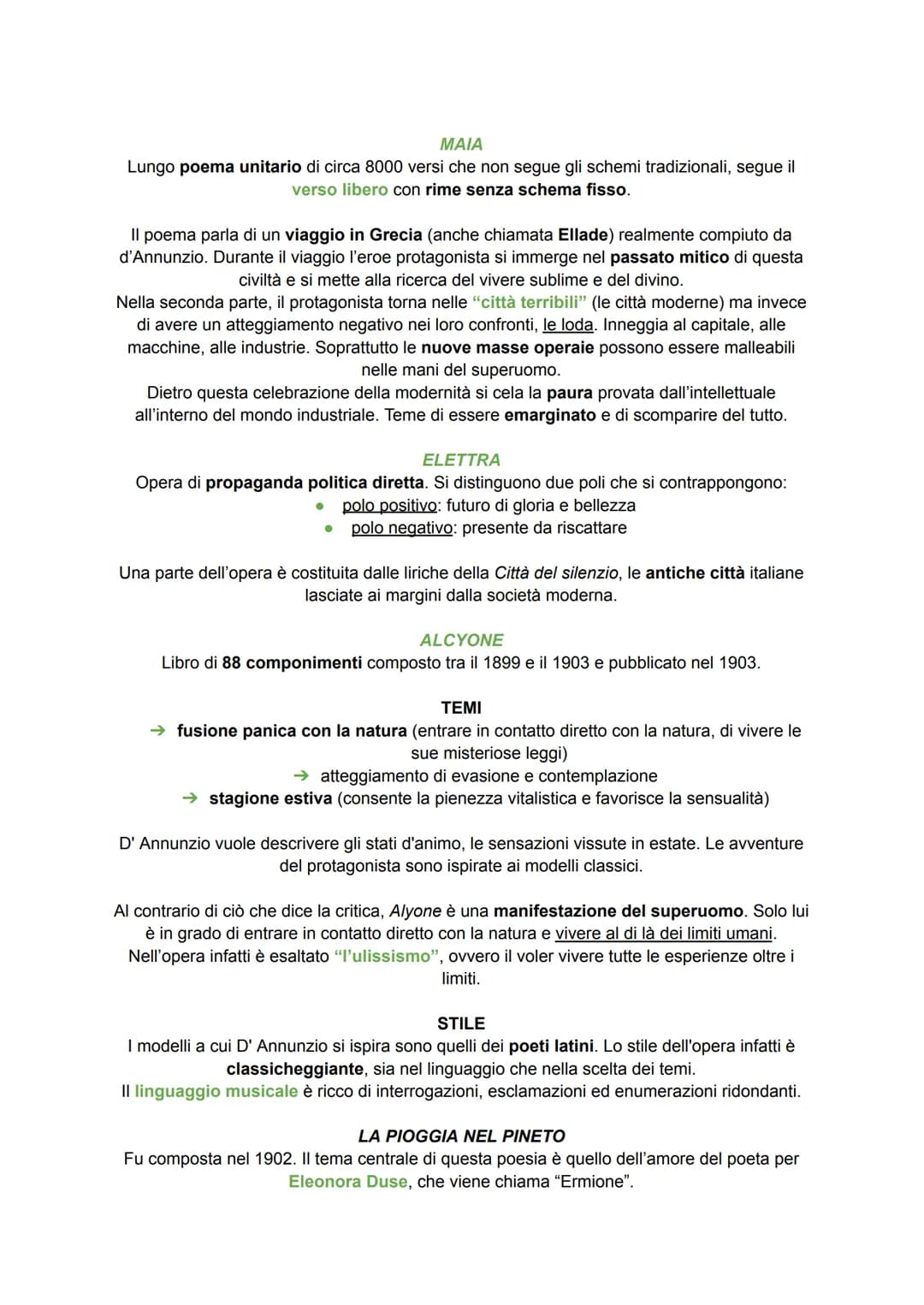 GABRIELE D'ANNUNZIO
Nasce nel 1863 a Pescara da una famiglia agiata. Già dai primi studi mostra subito un
grande interesse per la letteratur