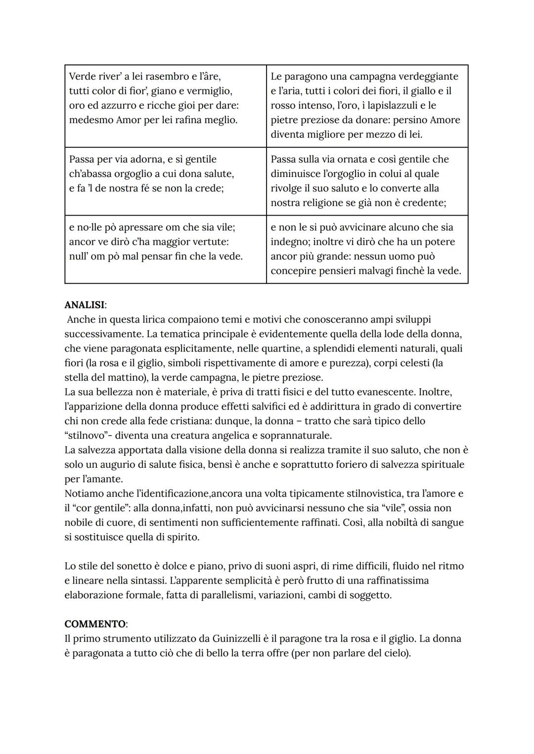 Verifica di italiano
GUIDO GUINIZZELLI
LA VITA
Nasce a Bologna tra il 1230 e il 1240.
La sua identificazione non è del tutto sicura: a quell