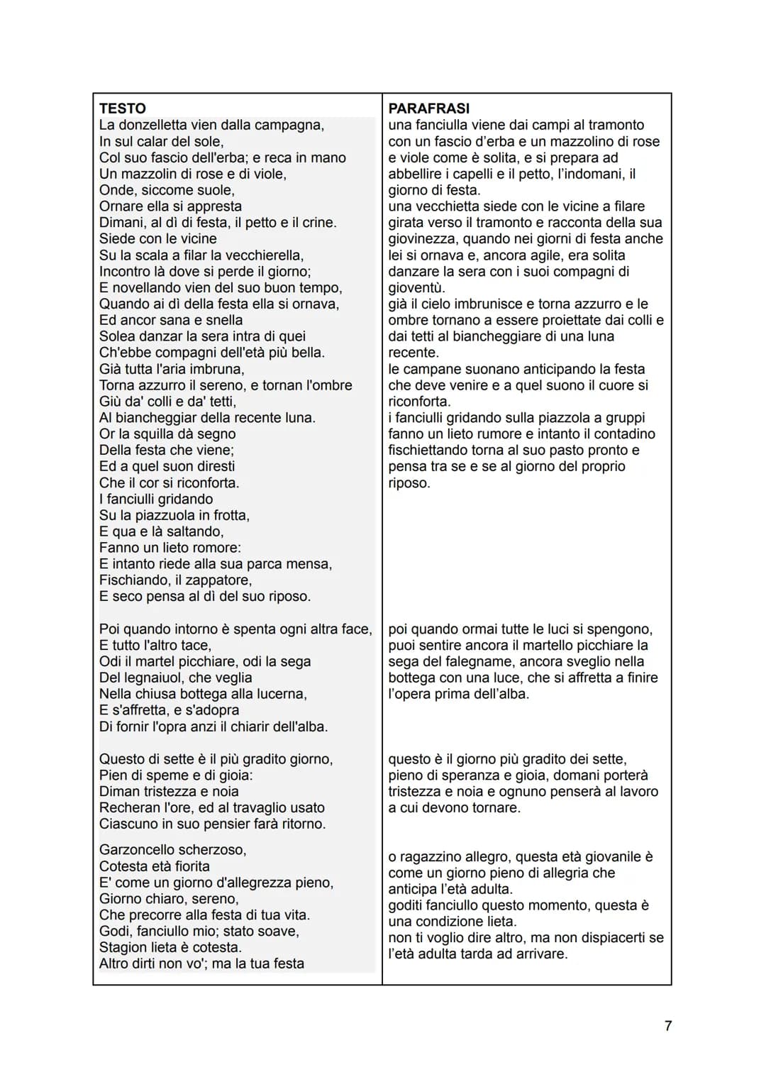 
<h2 id="vita">Vita</h2>
<p>Giacomo Leopardi nasce nel 1798 a Recanati, che all'epoca si trovava sotto lo Stato Pontificio. Figlio del Conte