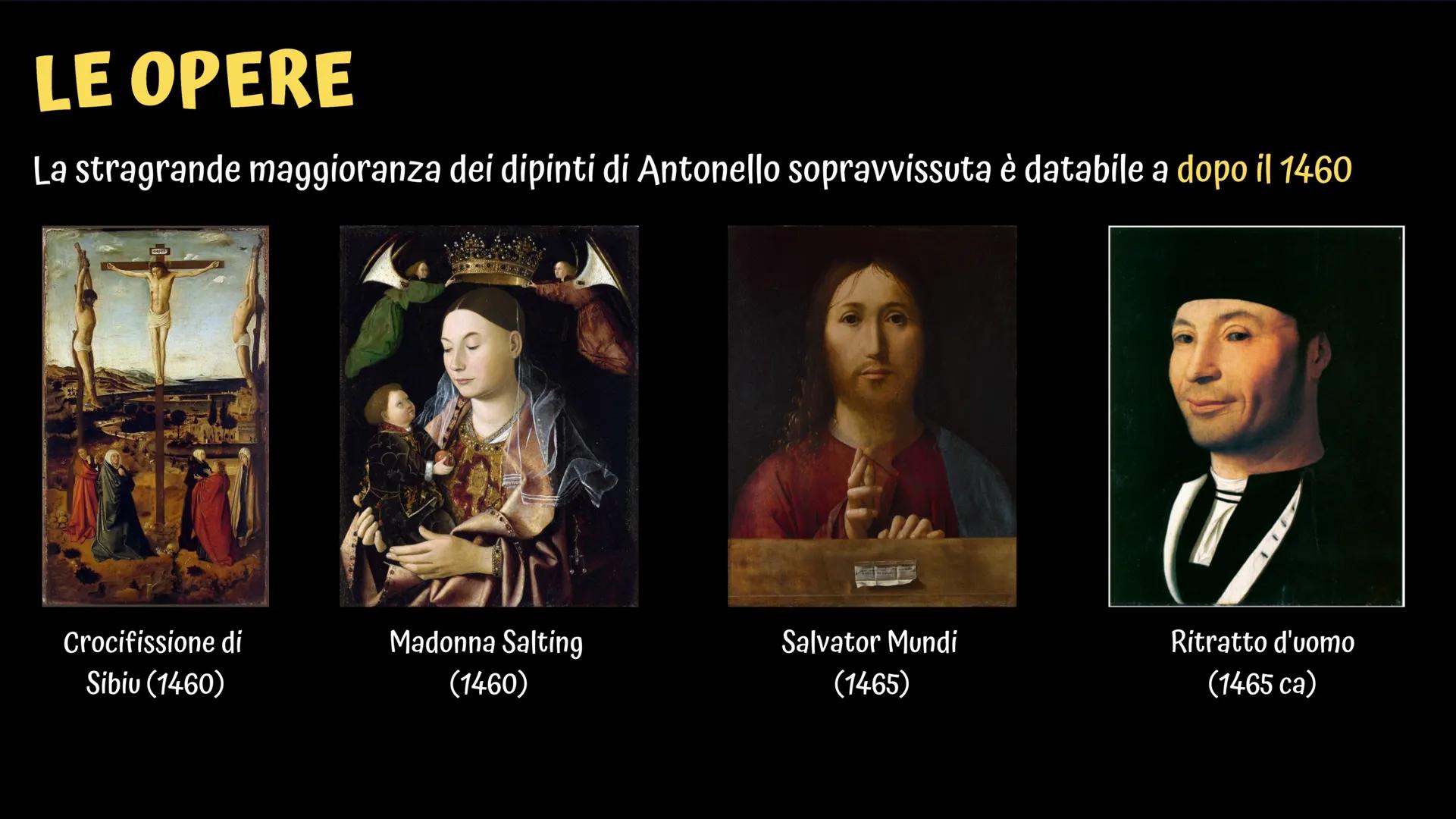 VIAGGIO NELLA
STORIA DELL'ARTE
Bet Tommaso, Conte Cristina, De Mori Stefano e De Nadai Thomas # ANTONELLO

# DA MESSINA

1430 - 1479

Il pri