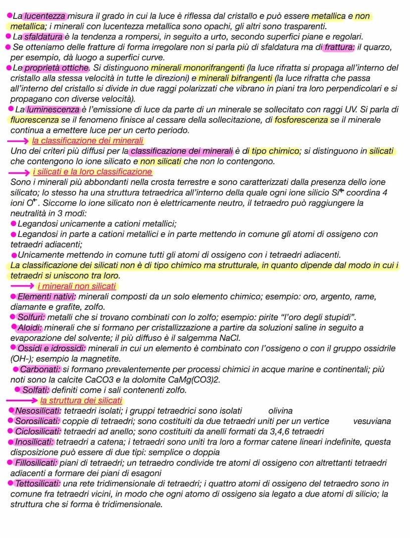 
<p>Un minerale è una sostanza naturale solida, originata da processi inorganici e caratterizzata da una composizione chimica ben definita. 