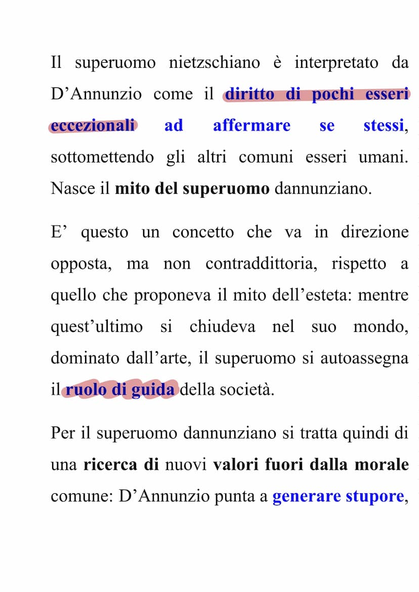 Gabriele D'Annunzio:
Esponente del decadentismo italiano
Nasce a Pescara 12 marzo del 1863
Appartiene a una famiglia agiata
compie i suoi pr