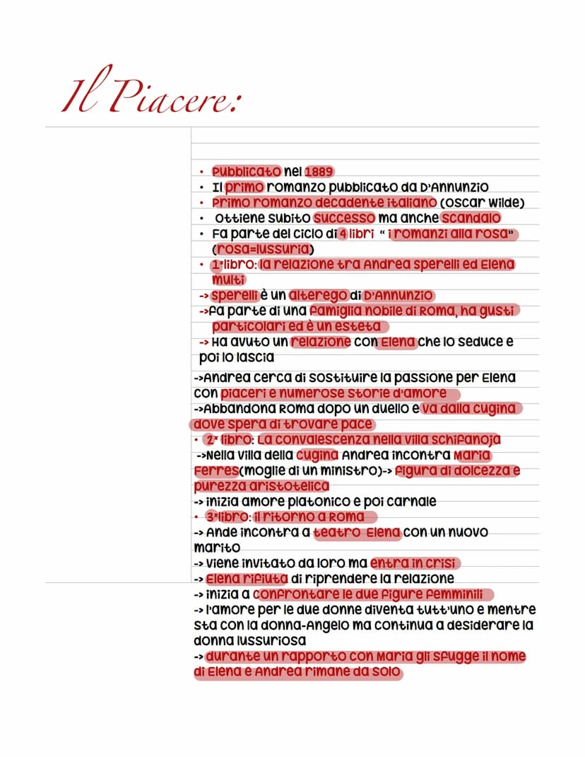 Gabriele D'Annunzio:
Esponente del decadentismo italiano
Nasce a Pescara 12 marzo del 1863
Appartiene a una famiglia agiata
compie i suoi pr