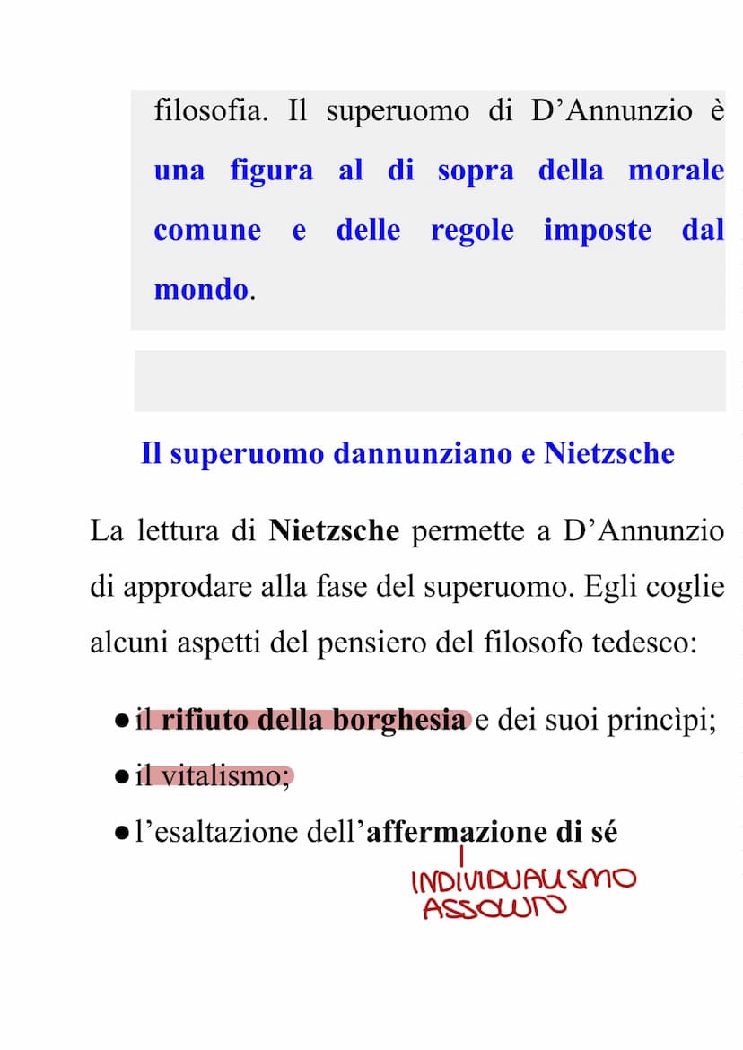 Gabriele D'Annunzio:
Esponente del decadentismo italiano
Nasce a Pescara 12 marzo del 1863
Appartiene a una famiglia agiata
compie i suoi pr