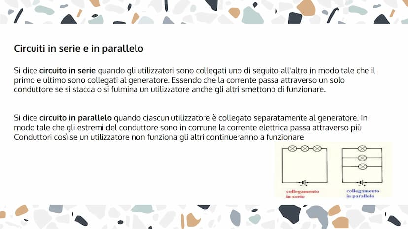 I CIRCUITI ELETTRICI E LE
LEGGI DI OHM
selle %
I CIRCUITI ELETTRICI
Un circuito elettrico è un percorso chiuso in cui circola corrente perch