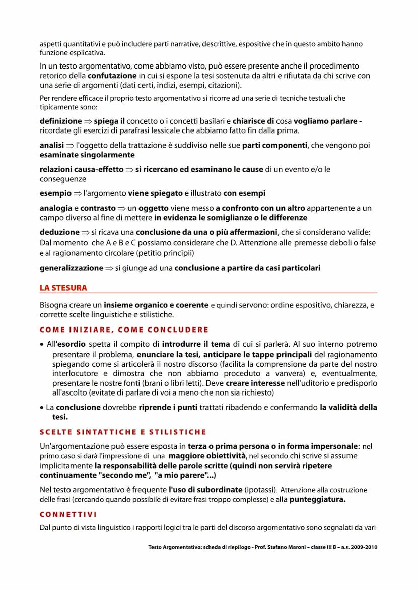 IL TESTO DI TIPO ARGOMENTATIVO
●
È l'esempio che abbiamo fatto in classe ed è un semplice testo argomentativo con il quale, chi parla, ha
ce
