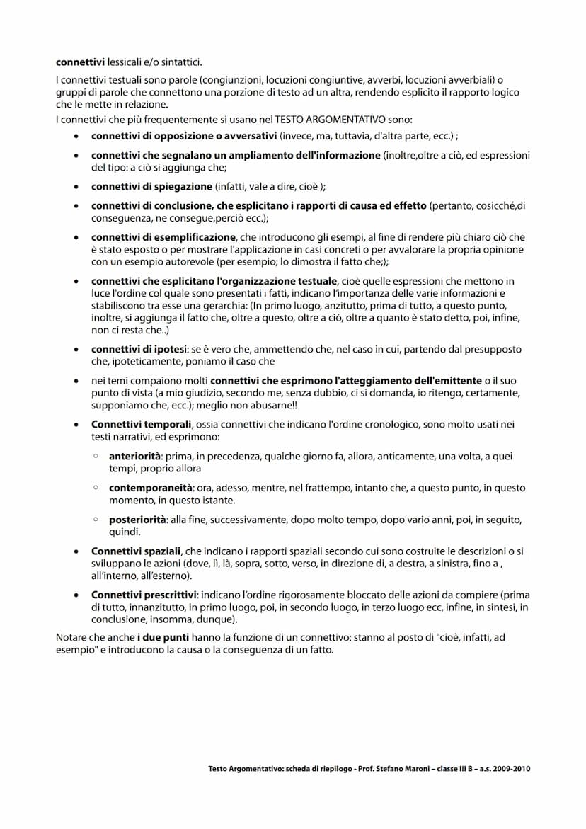 IL TESTO DI TIPO ARGOMENTATIVO
●
È l'esempio che abbiamo fatto in classe ed è un semplice testo argomentativo con il quale, chi parla, ha
ce