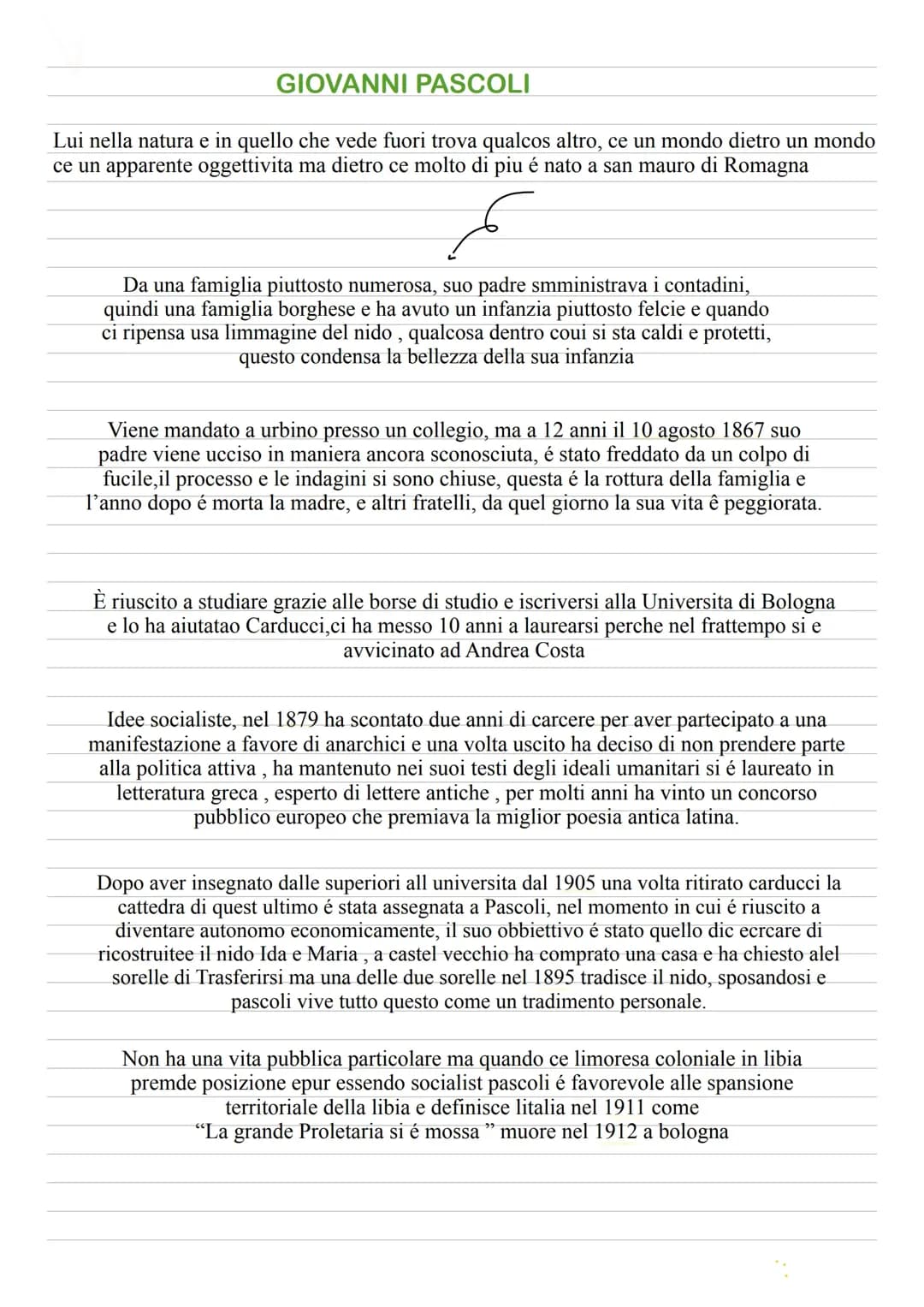 Scopri la Biografia di Giovanni Pascoli, il Poeta Italiano