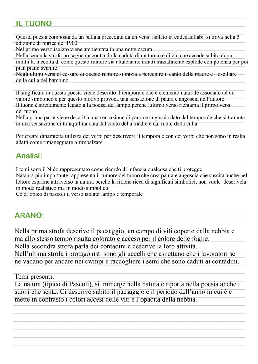 GIOVANNI PASCOLI
Lui nella natura e in quello che vede fuori trova qualcos altro, ce un mondo dietro un mondo
ce un apparente oggettivita ma