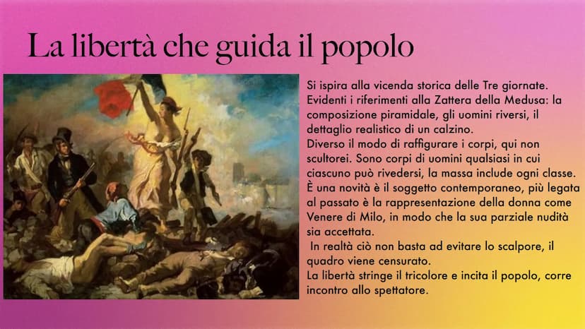 Romanticismo Definizione
È un movimento che si diffonde in Europa tra l'ultimo decennio del 1700 e la prima
metà del 1800 coinvolgendo arte,