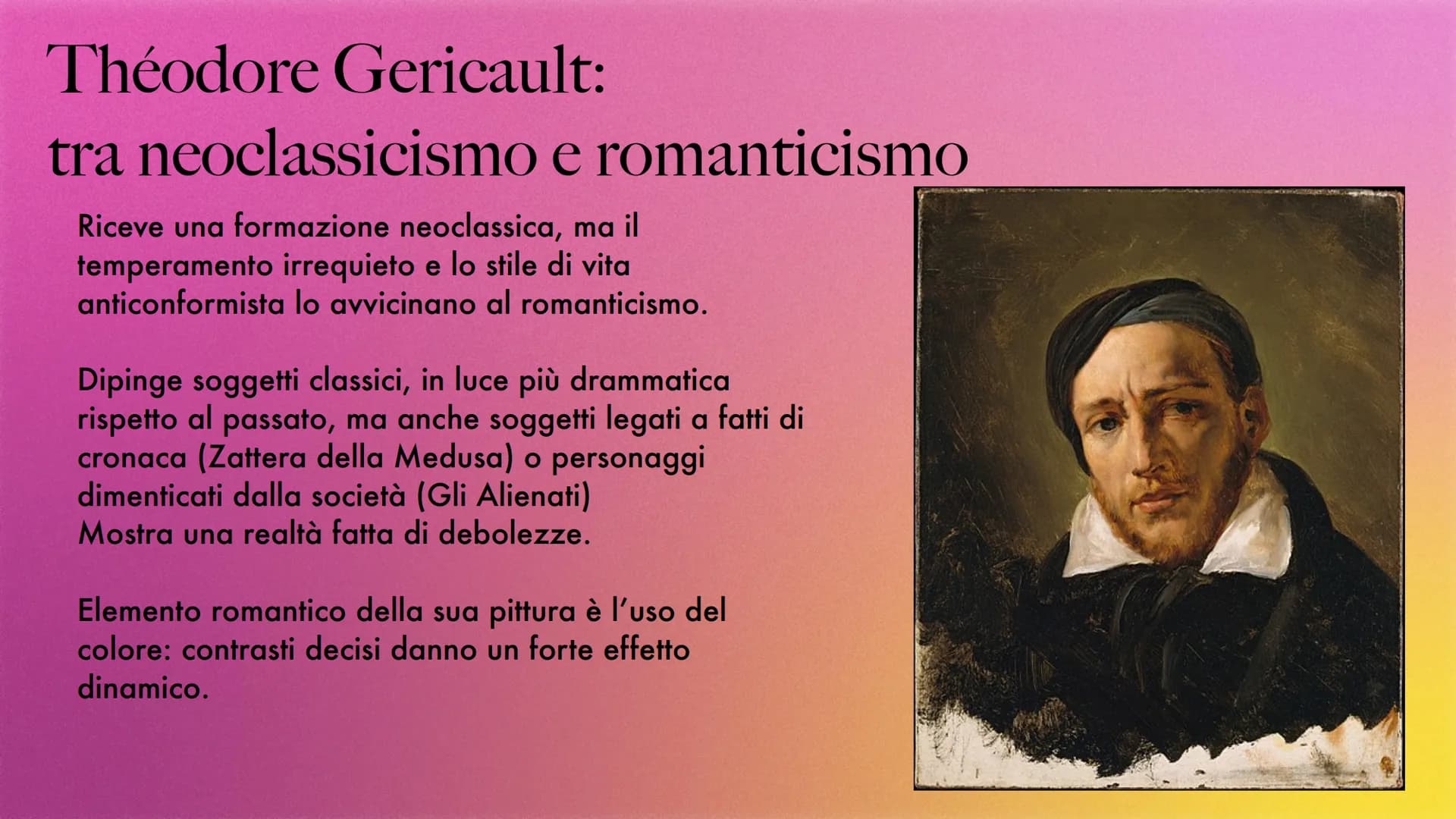 Romanticismo Definizione
È un movimento che si diffonde in Europa tra l'ultimo decennio del 1700 e la prima
metà del 1800 coinvolgendo arte,